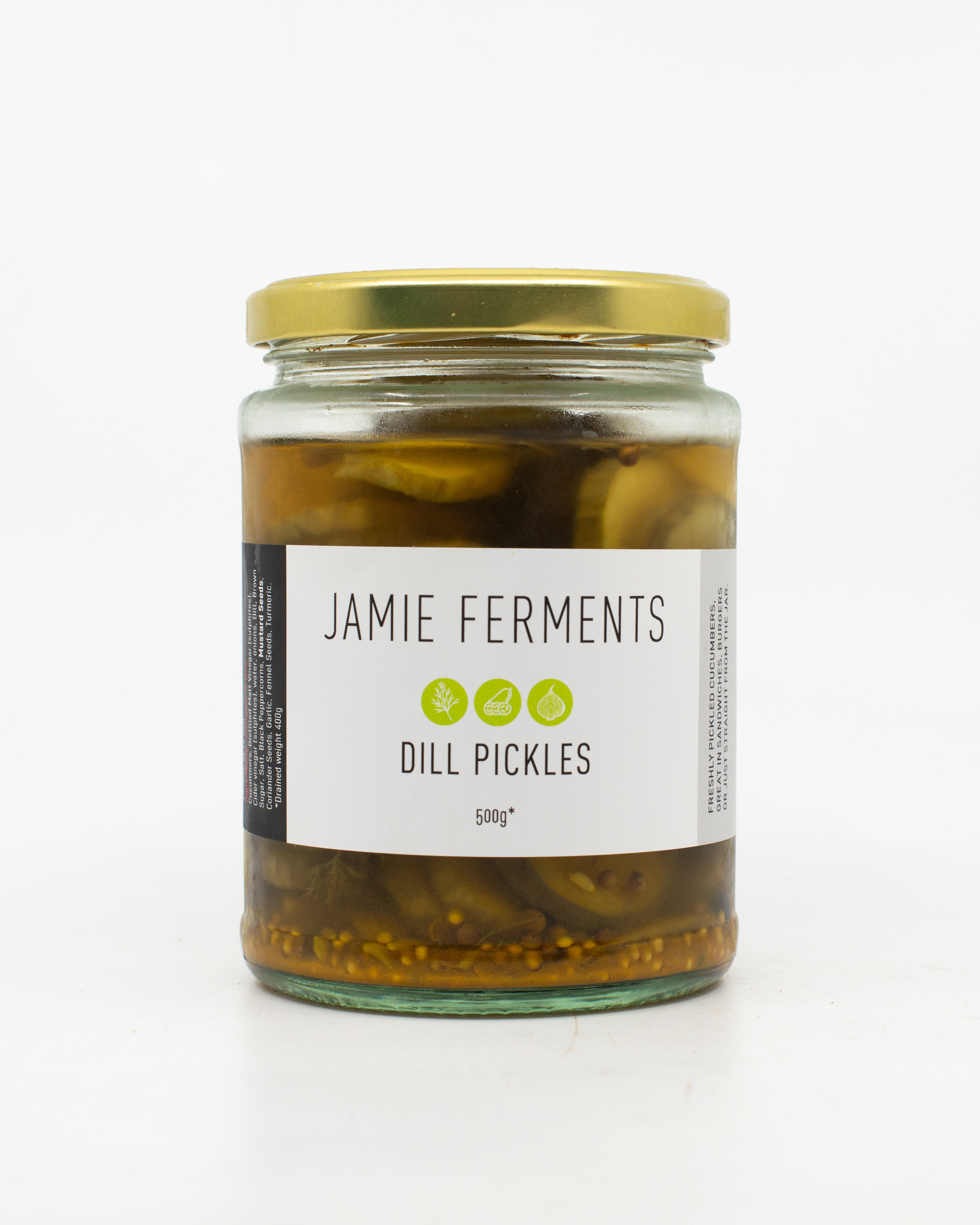 Jamie Ferments Dill Pickles